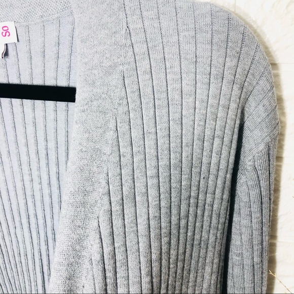 🌼3/$30🌼NWT SO Grey Open Cardigan Large - Picture 11 of 16